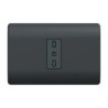 Placa Genesis Armada C/Tomacorriente 10/16A 2P+T - Black