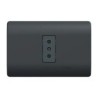 Placa Genesis Armada C/Tomacorriente Simple 10A 2P+T - Black