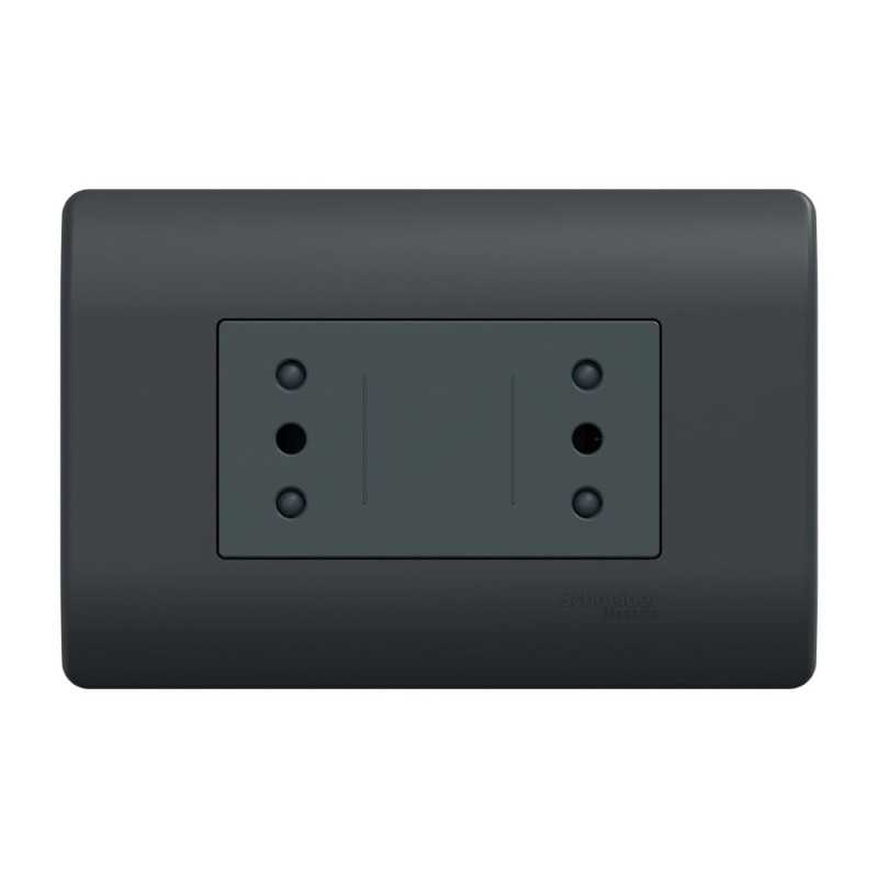 Placa genesis Armada Duplex 10A 2P+T Monoblock