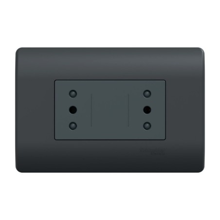 Placa genesis Armada Duplex 10A 2P+T Monoblock