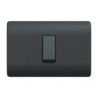 Placa Genesis Armada C/Interruptor 9/24 16AX 250V - Black