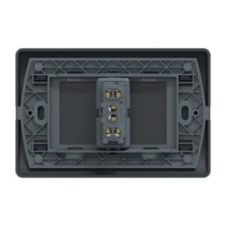 Placa Genesis Armada C/Interruptor 9/24 16AX 250V - Black
