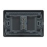 Placa Genesis Armada C/Interruptor 9/24 16AX 250V - Black
