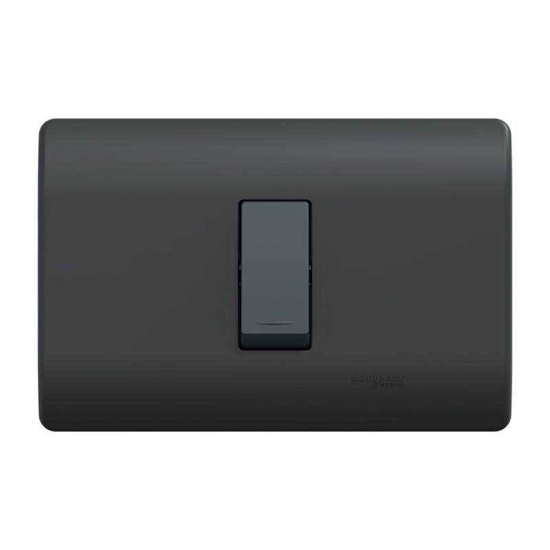 Placa Genesis Armada C/Pulsador 16A 250V - Black