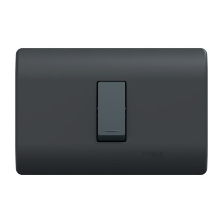 Placa Genesis Armada C/Pulsador 16A 250V - Black