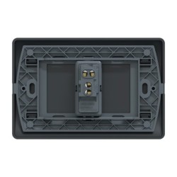 Placa Genesis Armada C/Pulsador 16A 250V - Black