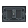Placa Genesis Armada C/Pulsador 16A 250V - Black