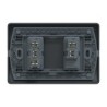 Placa Genesis Armada C/Interruptor 9/12 + 9/24 16AX 250V - Black
