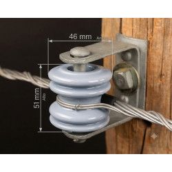 Aislador Carrete Chico (51 x 46 mm) Ekoline