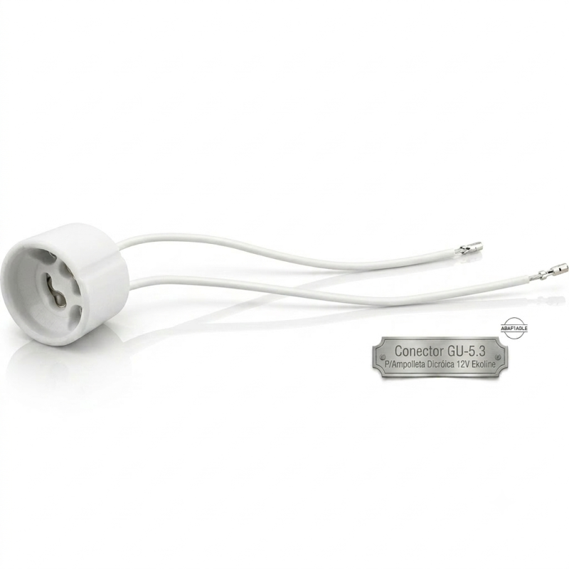 Conector GU-5.3 P/Ampolleta Dicróica 12V Ekoline