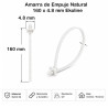 Amarra de Empuje (Muro) Natural 160 x 4.8 mm Ekoline