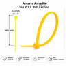 Amarra Amarilla 140 x 3.5 mm Ekoline