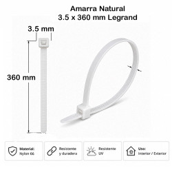 Collarín Colring 3.5 x 360 mm Legrand