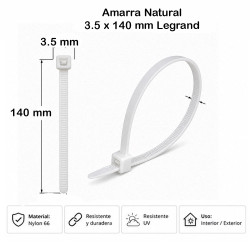 Collarín Colring 3.5 x 140 mm Legrand