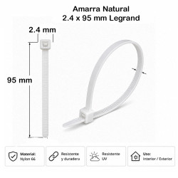 Collarín Colring 2.4 x 95 mm Legrand
