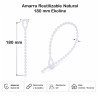 Amarra Reutilizable Natural 180 mm Ekoline
