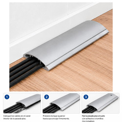 Pasada Piso 50 x 12 mm Gris 10110 CCZ Efapel