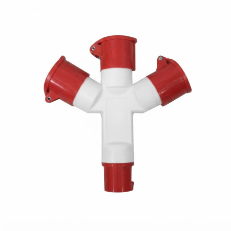 Hembra Volante Triple 3P+T 16A IP-44 380V Ekoline