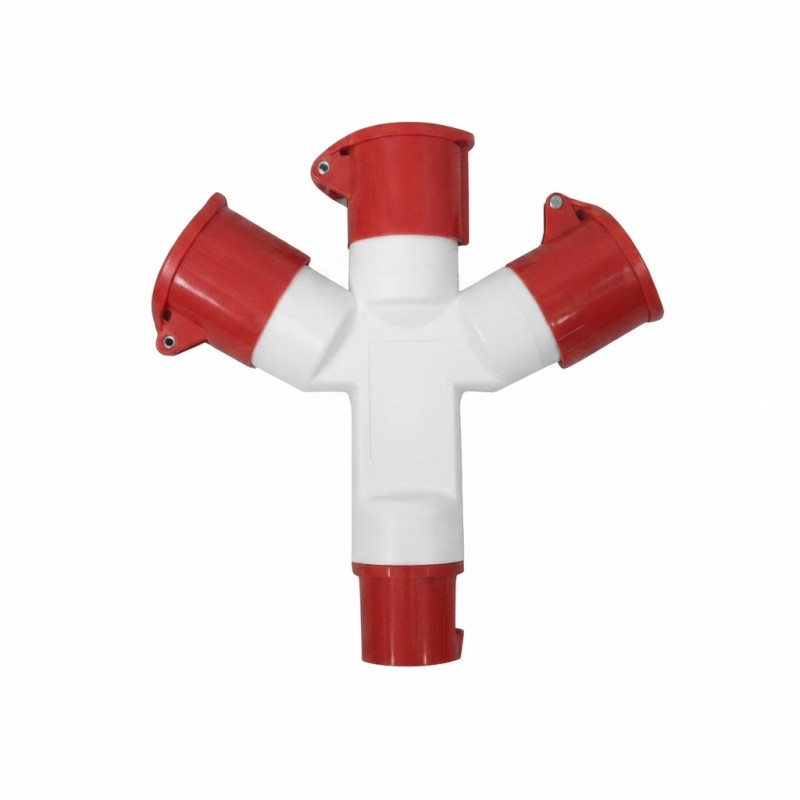 Hembra Volante Triple 3P+T 32A IP-44 380V Ekoline