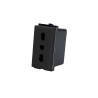 Enchufe 2P+T Bipaso 10/16A 250V Sinthesi 44 Carbón