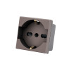 Enchufe 2P+T Schuko 16A 250V Sinthesi 44 Piedra