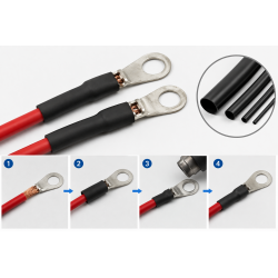 Tubo Termocontraíble DRS 4 (4.0-2.0 mm) Negro Ekoline