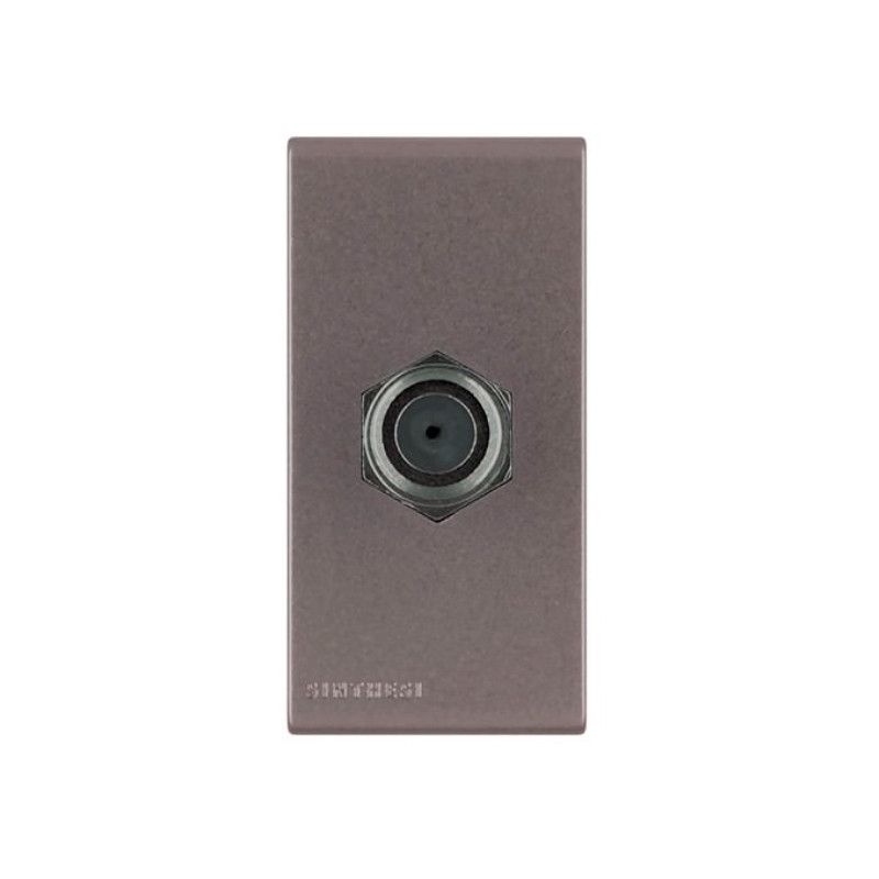 Toma Coaxial Aluminio TV Sat Sinthesi 44 Piedra