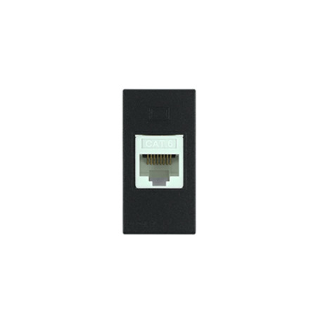 Toma Datos RJ45 Cat 6 Sinthesi 44 Carbón
