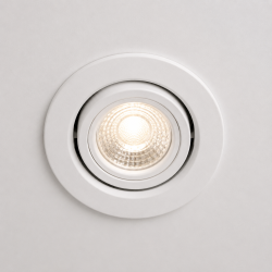 Foco Empotrado Redondo Basculante Blanco P/GU-10 Ekoline
