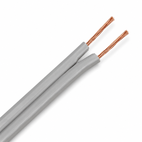 Cordón Paralelo 2 x 20 AWG Gris Ekoline (Rollo 100 mts)
