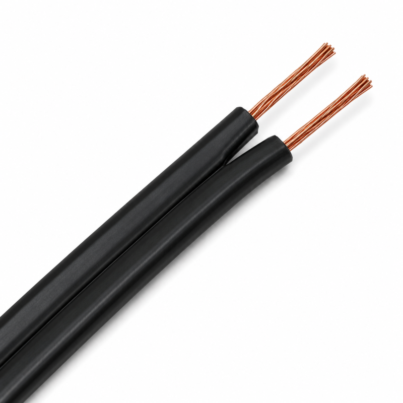 Cordón Paralelo 2 x 20 AWG Negro Ekoline (Rollo 100 mts)