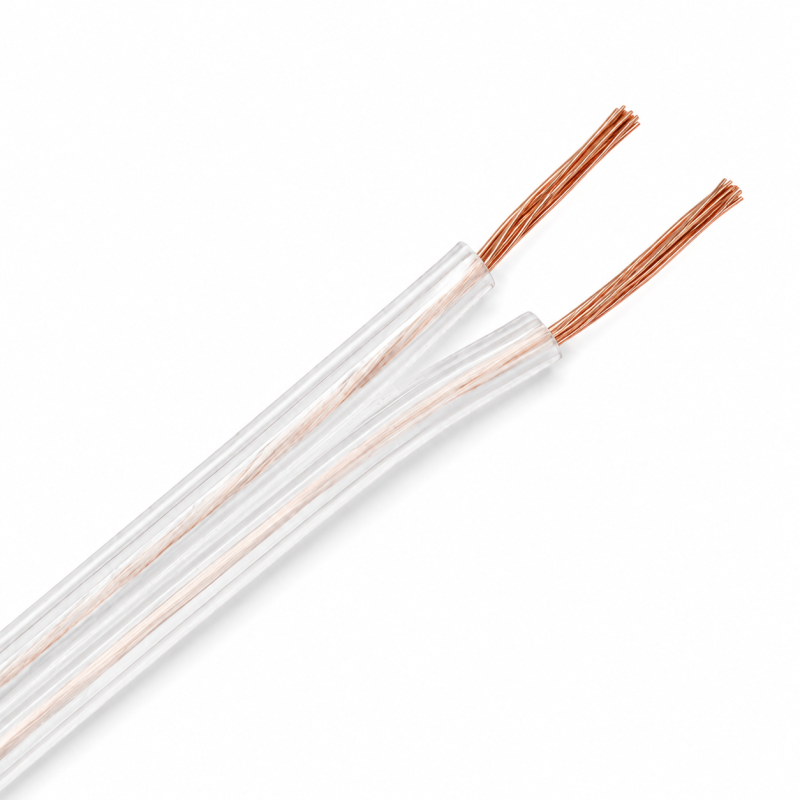 Cordón Paralelo 2 x 20 AWG Transparente Ekoline (Rollo 100 mts)
