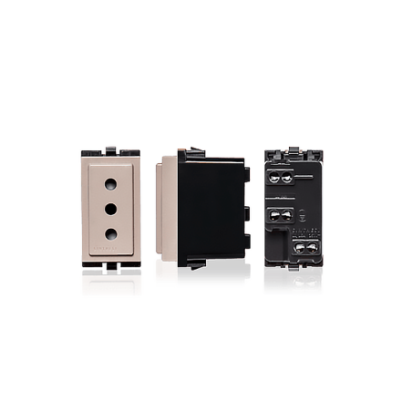 Enchufe 2P+T 10A 250V Sinthesi 17 Beige