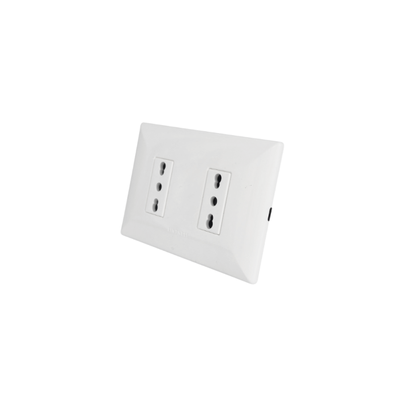 Enchufe 2P+T 10A 250V Sinthesi 22 Blanco
