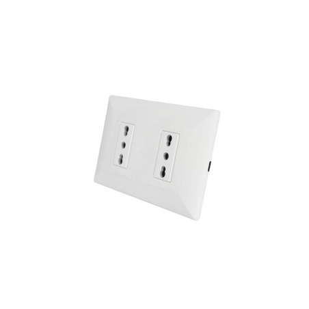 Enchufe 2P+T 10A 250V Sinthesi 22 Blanco