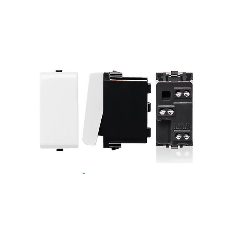 Interruptor 9/12 Teclon 3 Modulos 16A 250V Sinthesi 22 Blanco