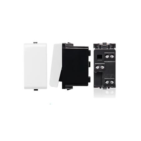 Interruptor 9/12 Teclon 3 Modulos 16A 250V Sinthesi 22 Blanco