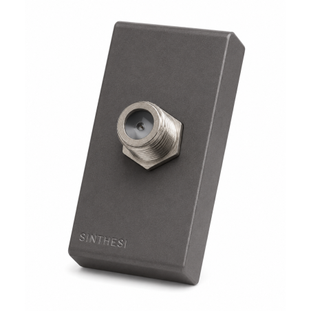Toma Coaxial Aluminio TV Sat Sinthesi 22 Noir