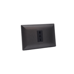 Enchufe 2P+T Bipaso 10/16A 250V Sinthesi 22 Noir