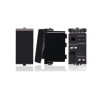 Interruptor 9/12 Teclon 3 Modulos 16A 250V Sinthesi 22 Noir