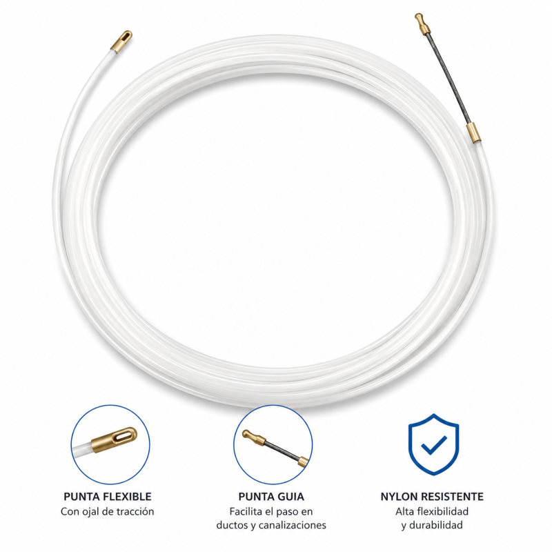 Cinta Pasacables de Nailon 10 m Ekoline