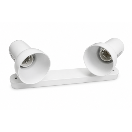 Foco Sobrepuesto Blanco P/R-63 (2 Focos) Ekoline