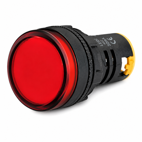 Luz Piloto LED Rojo 220V 22 mm Ekoline