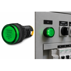 Luz Piloto LED Verde 24V 22 mm Ekoline