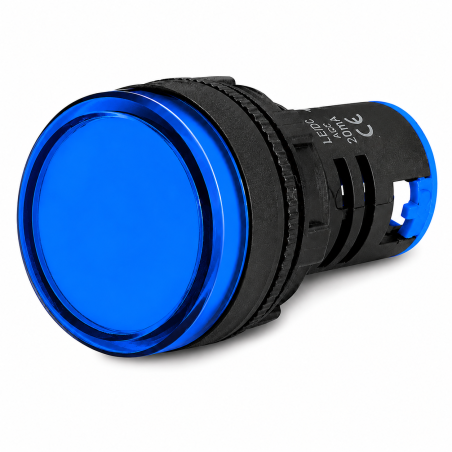 Luz Piloto LED Azul 220V 22 mm Ekoline