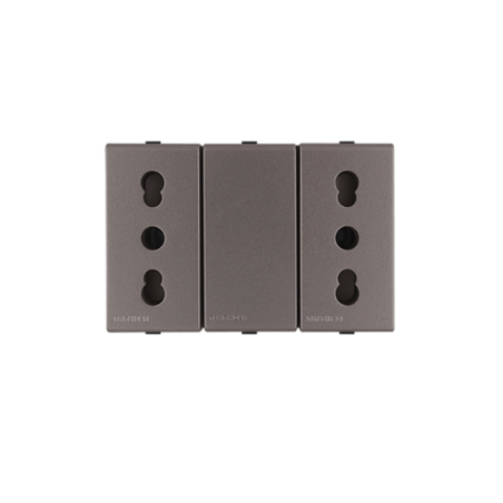 Enchufe 2P+T Bipaso 10/16A 250V Sinthesi 44 Piedra