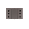 Enchufe 2P+T Bipaso 10/16A 250V Sinthesi 44 Piedra