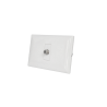 Toma Coaxial Aluminio TV Sat Sinthesi 17 Blanco