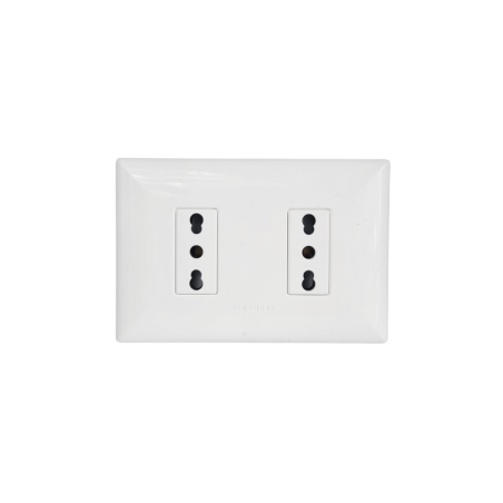 Enchufe 2P+T Bipaso 10/16A 250V Sinthesi 17 Blanco
