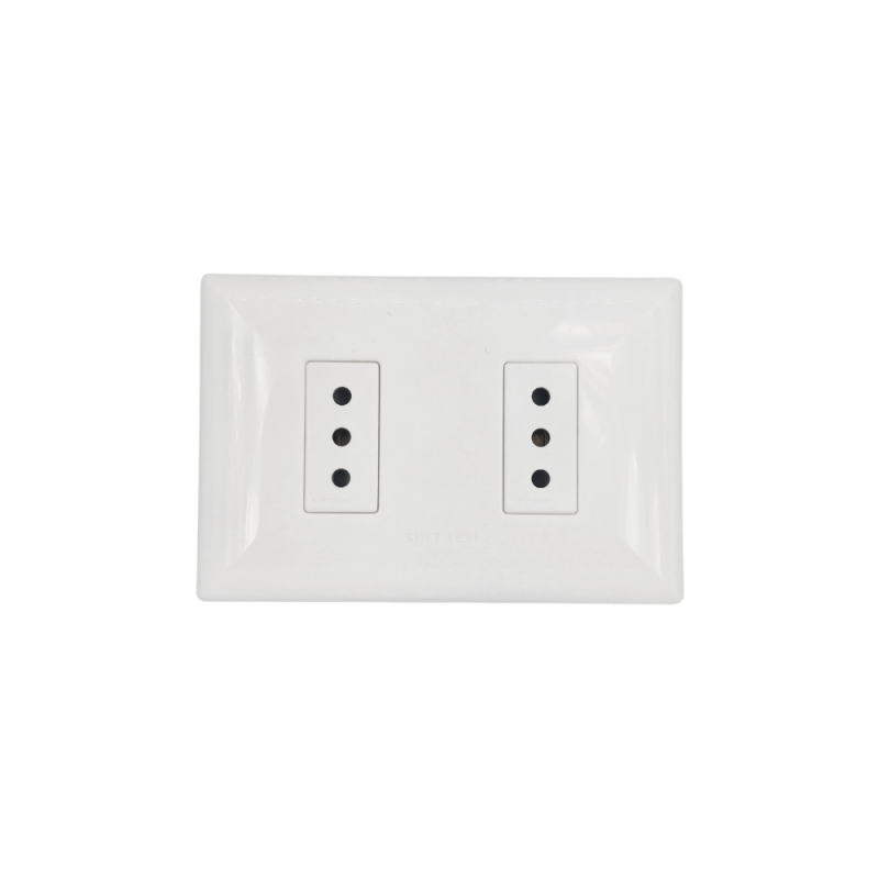 Enchufe 2P+T 10A 250V Sinthesi 17 Blanco